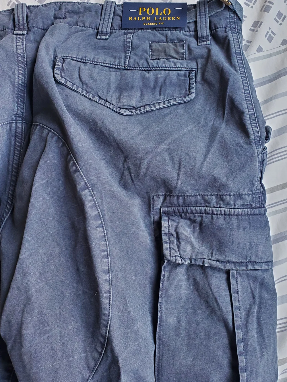 Polo Ralph Lauren Men's Classic-Fit Canvas Cargo Pants Size 36x30 Classic Navy